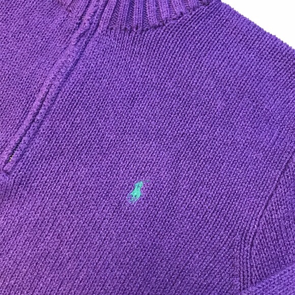 Vintage Polo by Ralph Lauren Estate Rib Half-Zip Knit Sweater - Size XXL - Picture 8 of 13
